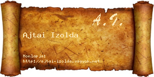 Ajtai Izolda névjegykártya